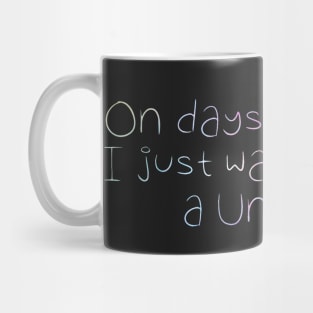 Unicorn (Rainbow Text) Mug